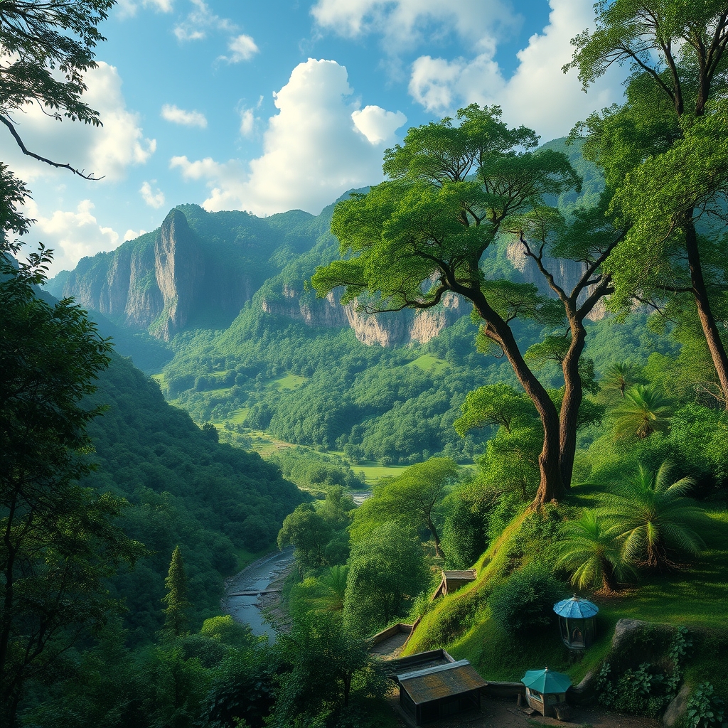 My dream vacation would be to a land where
nothing but green